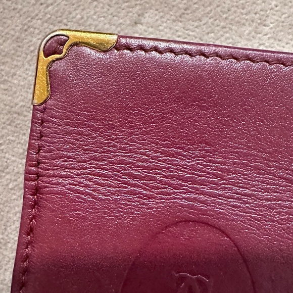 Cartier Cigarette Vintage Burgundy Leather Holder - Picture 4 of 9